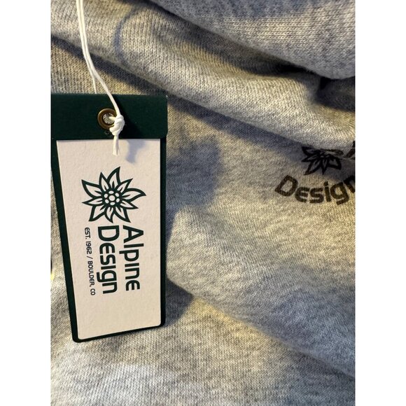 Alpine Design Hike Hoodie Size Large Gray Heather NWT $58 Pockets Logo - Picture 4 of 7